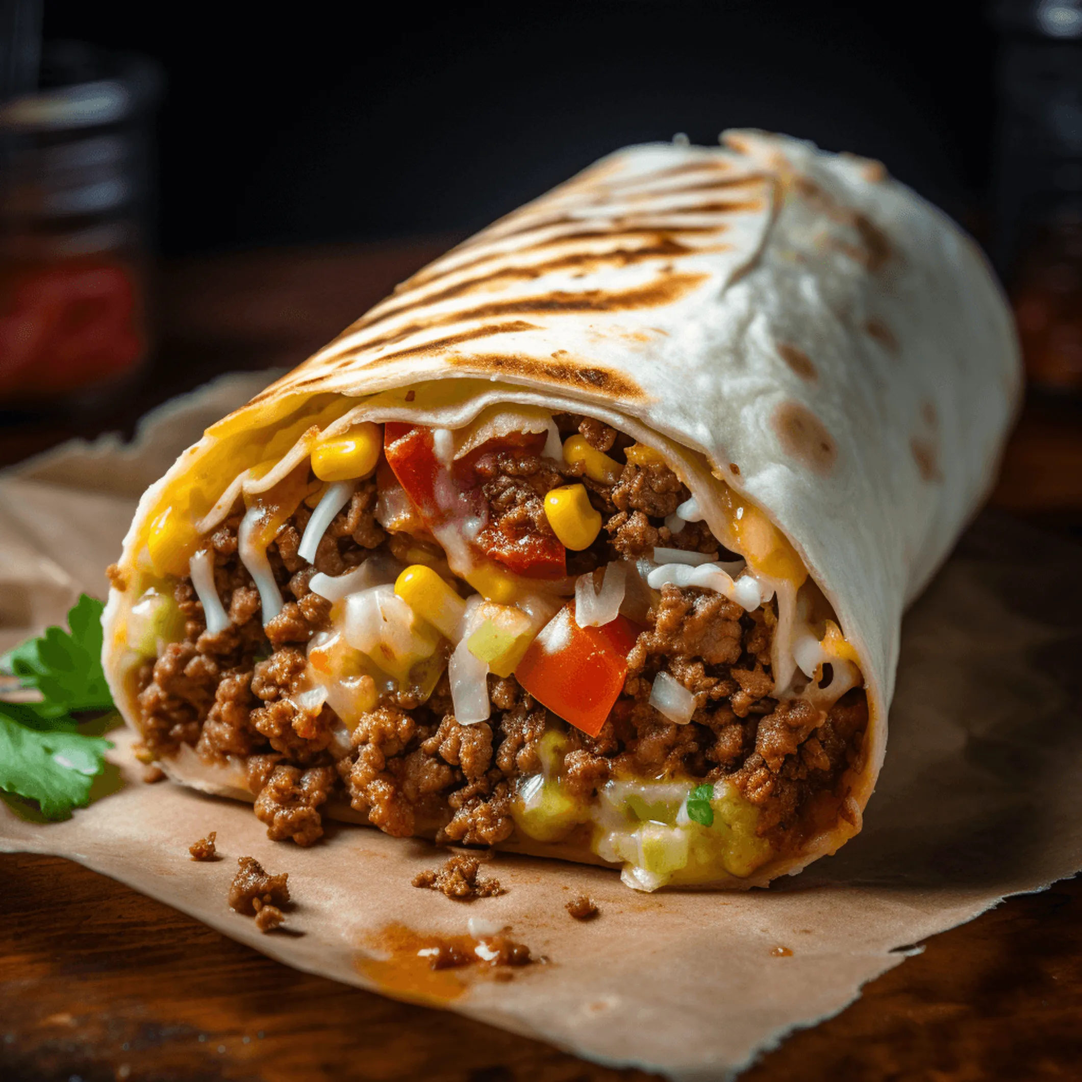 Burritos de carne molida