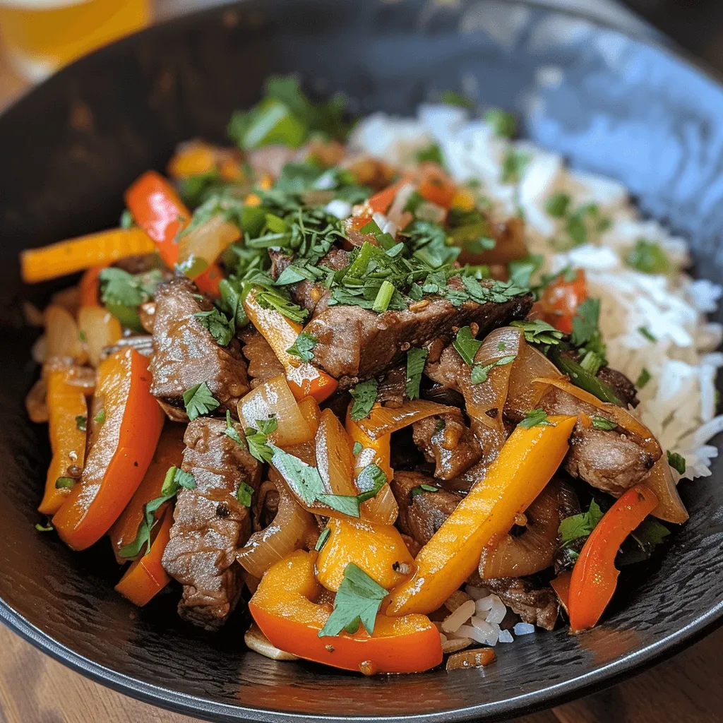 Lomo saltado peruano